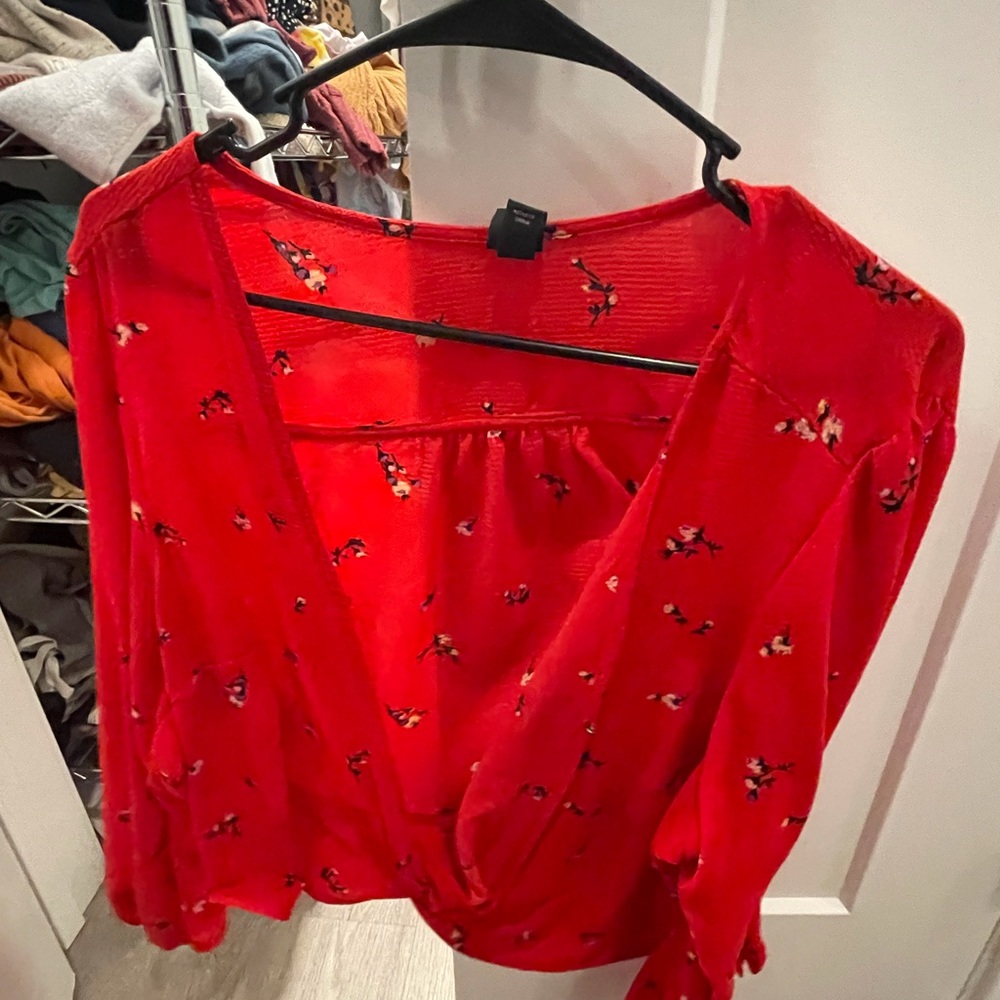 wild fable v neck floral top! xxl